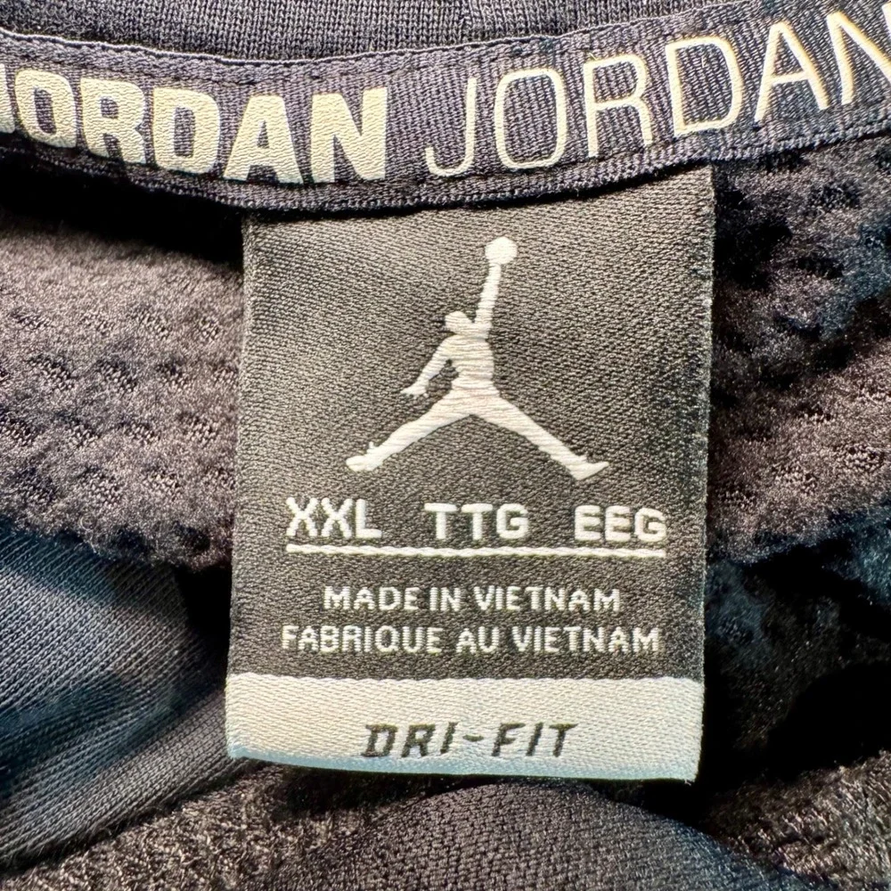 Jordan Mens Dri-FIT Pullover Hoodie Black Jumpman Logo XXL Activewear Sweatshirt